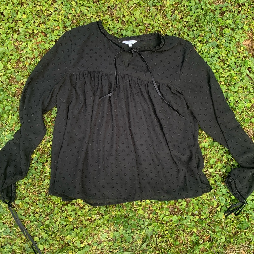 Black, lace blouse
